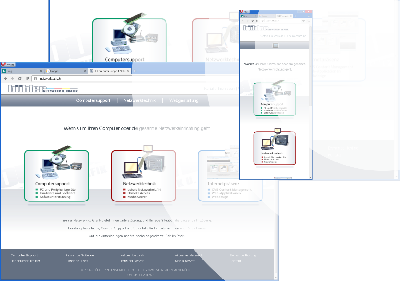 Vom Domänenname, über das Design, bis hin zum finalen Internetauftritt