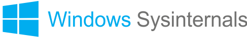 Microsoft Logo mit Sysinternal Text